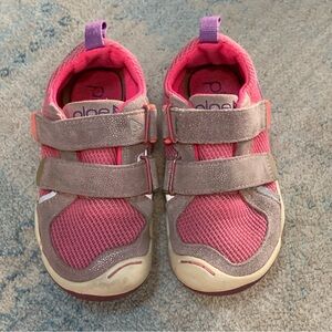 PLAE Pink and Tan Kids Sneakers